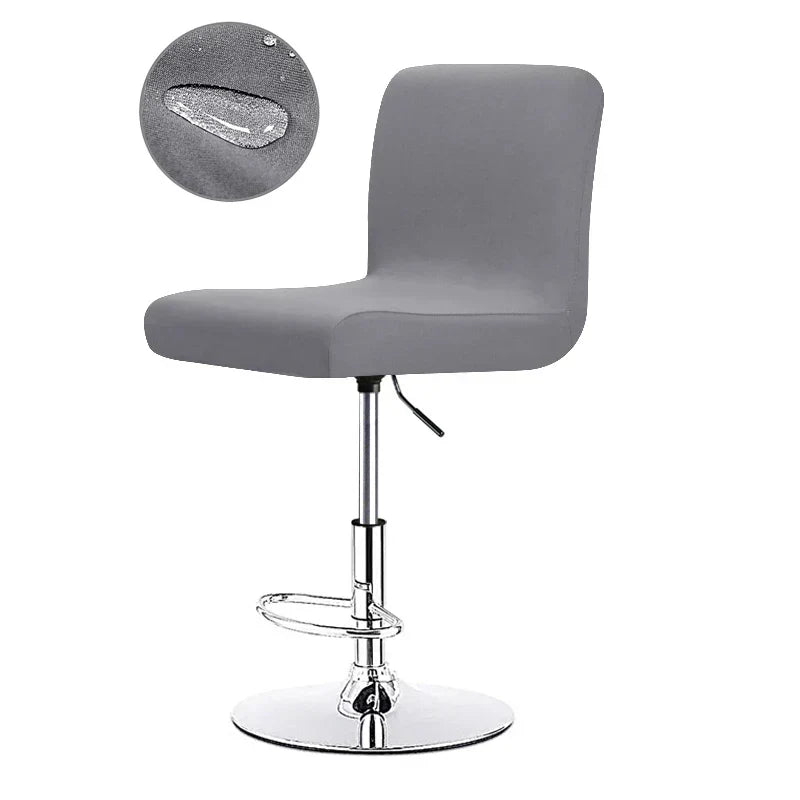 Stretch Bar Stool Cover | Universal Fit Chair Slipcover for Kitchen Counter Stools, Dining Room & Home Bar Seating Protection | Water-Resistant