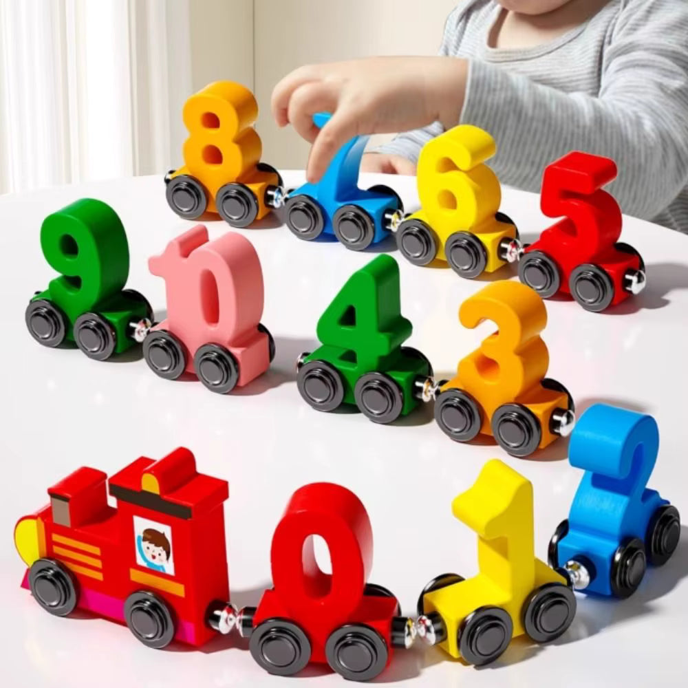 Fun Colorful Number Magnet Train