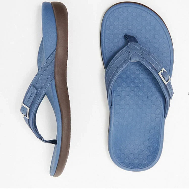 Orthopedic Arch Support Sandals for Women – Cushioned Footbed Slip-On Comfort Slides & Flat Feet Relief