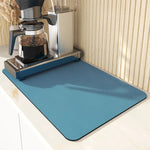 Microfiber Kitchen Mat Non-Slip Water Absorbent Runner for Sink Floor Stove Area Home 20x24 Inch Fast Dry Washable