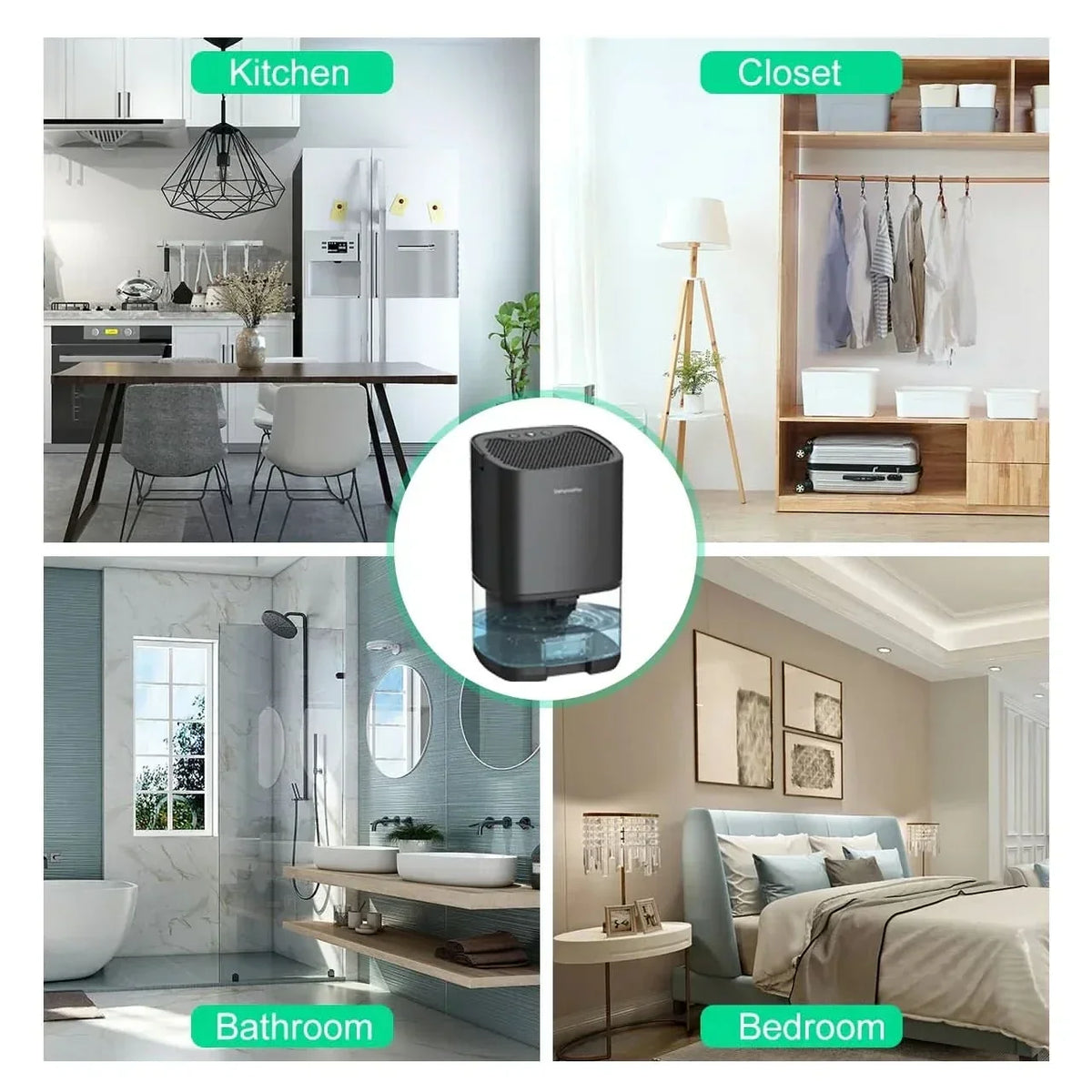 FRESHAURA – Dehumidifier with Night Light for Comfortable Living Spaces