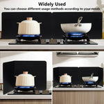 Stainless Steel Foldable Grease Splatter Guard 2-Panel Kitchen Stovetop Shield for Frying Cooking