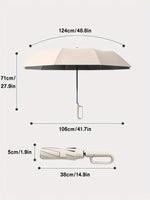 Sun Umbrella with UPF50 UV Protection, Compact UV Umbrella for Travel and Rain, Lightweight Windproof Mini Umbrella