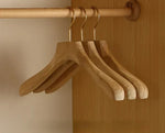 Wooden Suit Hangers with Trouser Bar – 1.6 Inch Wide Shoulder Cedar Coat Storage for Closet Organization