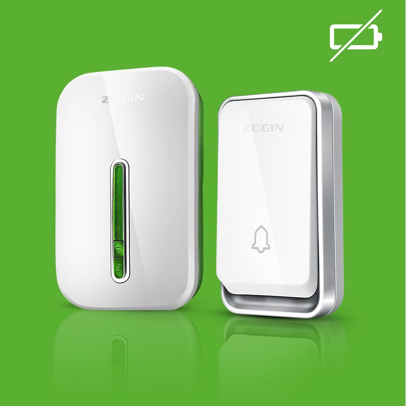 Battery-Free Wireless Doorbell with Water-Resistant Design and Extended Range