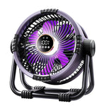 Rechargeable Camping Fan 20000mAh with LED Light & Remote Control for Tent, Outdoors & Emergency
