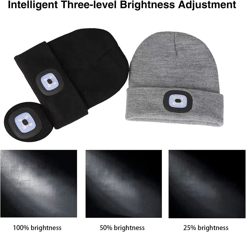 Bright LED Charging Cap Hat