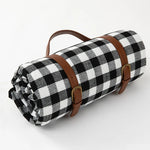 Water-Resistant Picnic Blanket with Shoulder Strap – Foldable Beach & Park Mat for Outdoor Adventures