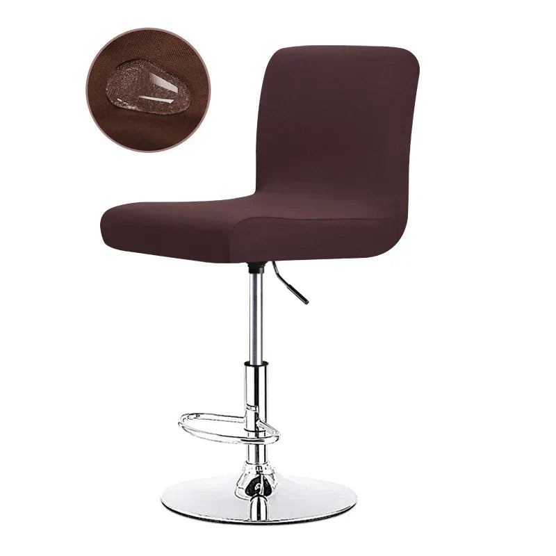 Stretch Bar Stool Cover | Universal Fit Chair Slipcover for Kitchen Counter Stools, Dining Room & Home Bar Seating Protection | Water-Resistant