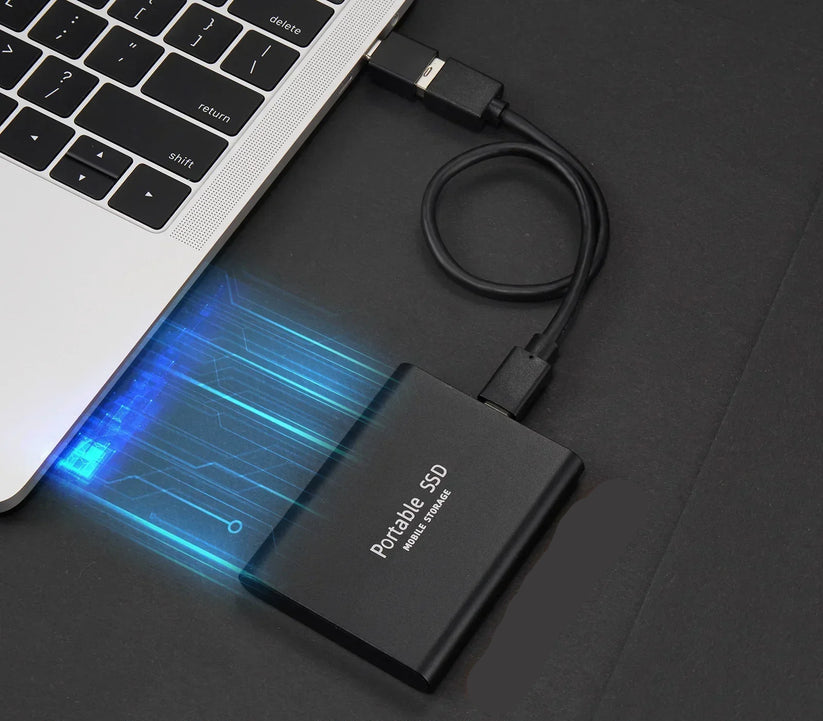 Portable Solid State Drive USB-C 3.1 High-Speed External Storage 500GB 1TB 2TB Shock-Resistant Compact Data Transfer Device for PC Mac