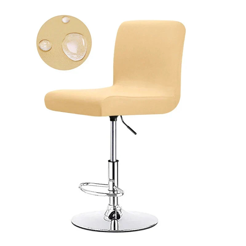 Stretch Bar Stool Cover | Universal Fit Chair Slipcover for Kitchen Counter Stools, Dining Room & Home Bar Seating Protection | Water-Resistant