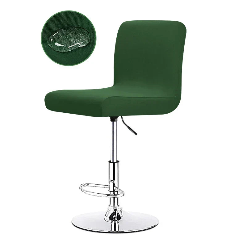 Stretch Bar Stool Cover | Universal Fit Chair Slipcover for Kitchen Counter Stools, Dining Room & Home Bar Seating Protection | Water-Resistant