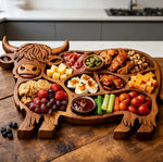 Rustic Cow Charcuterie Board