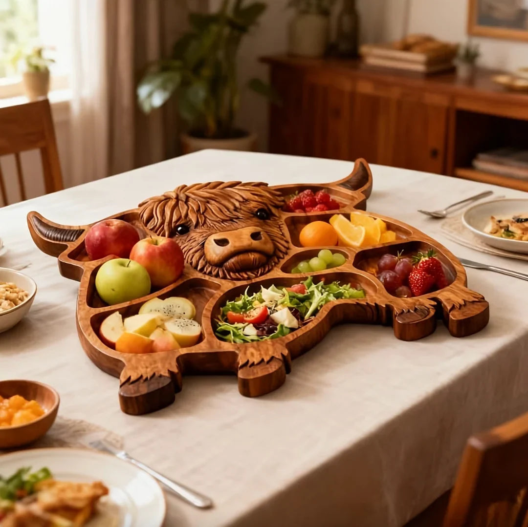 Rustic Cow Charcuterie Board