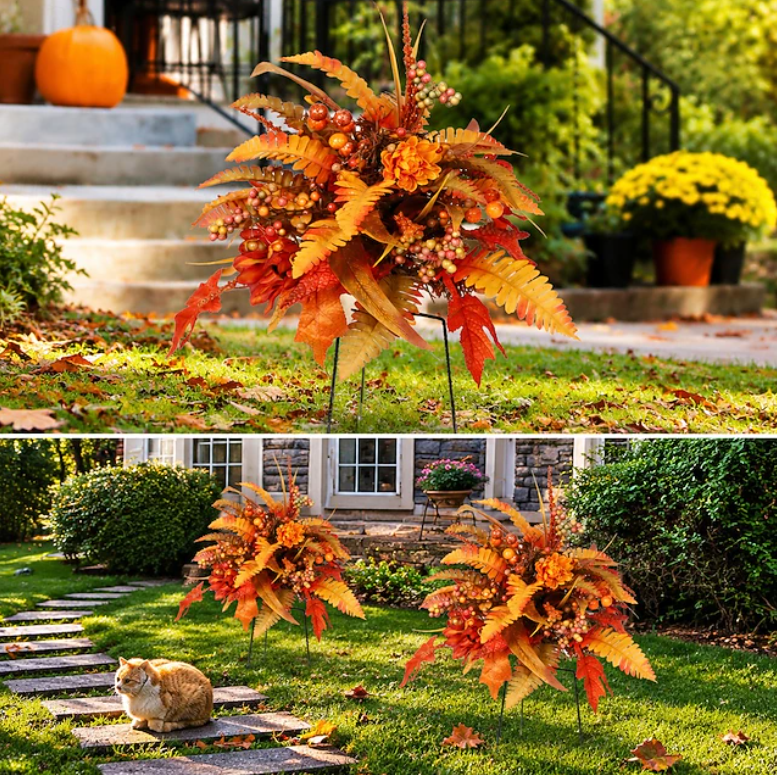 Floral Garden Stake Arrangement