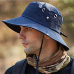 Breathable wide brim sun hat with UV protection