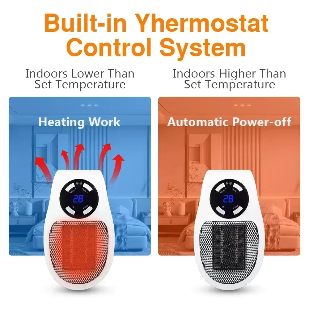Portable Electric Space Heater with Remote