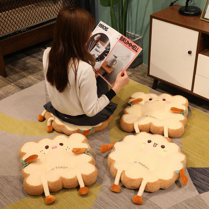 Cute Toast Stuffed Cushion