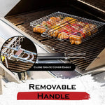 Grill Basket for Veggies, Foldable Fish Grill Basket with Non Stick Coating, Stainless Steel Grill Accessories for BBQ