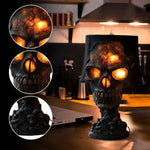 Skylark Gothic Table Lamp - Resin Halloween Skull, LED Ambient Light for Living Room