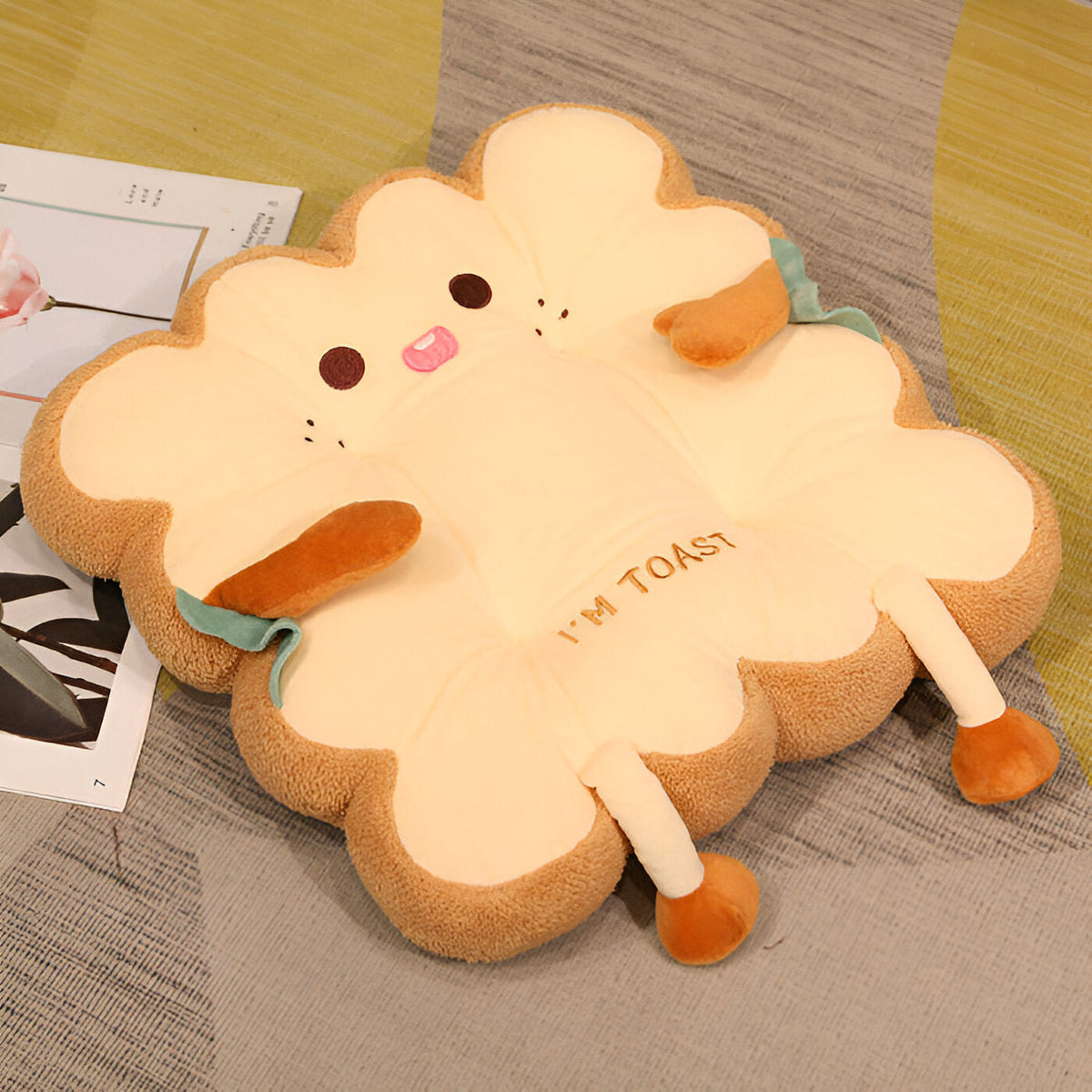 Cute Toast Stuffed Cushion