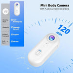 Compact 4K Action Camera with WiFi, Water-Resistant Housing, Magnetic Clip & 360° Rotating Mount for POV Recording