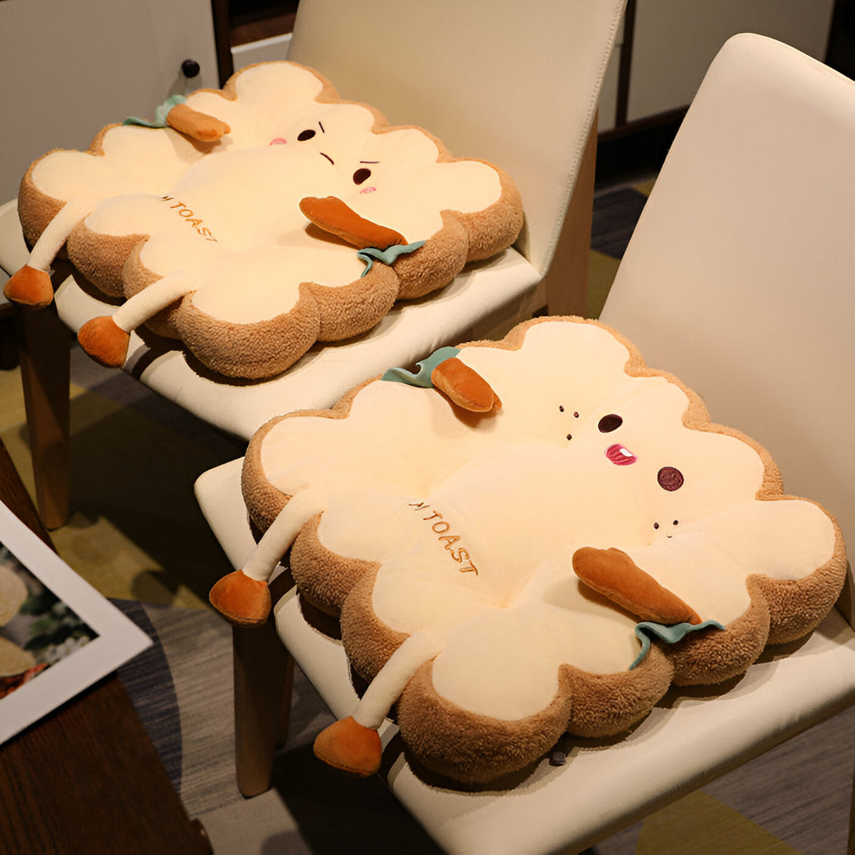 Cute Toast Stuffed Cushion