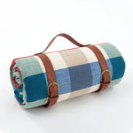 Water-Resistant Picnic Blanket with Shoulder Strap – Foldable Beach & Park Mat for Outdoor Adventures