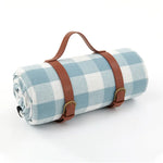 Water-Resistant Picnic Blanket with Shoulder Strap – Foldable Beach & Park Mat for Outdoor Adventures