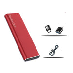 4TB Solid-State Drive USB-C Compact Aluminum Enclosure for Mac PC Laptop Desktop Travel Work Backup Data Transfer Storage
