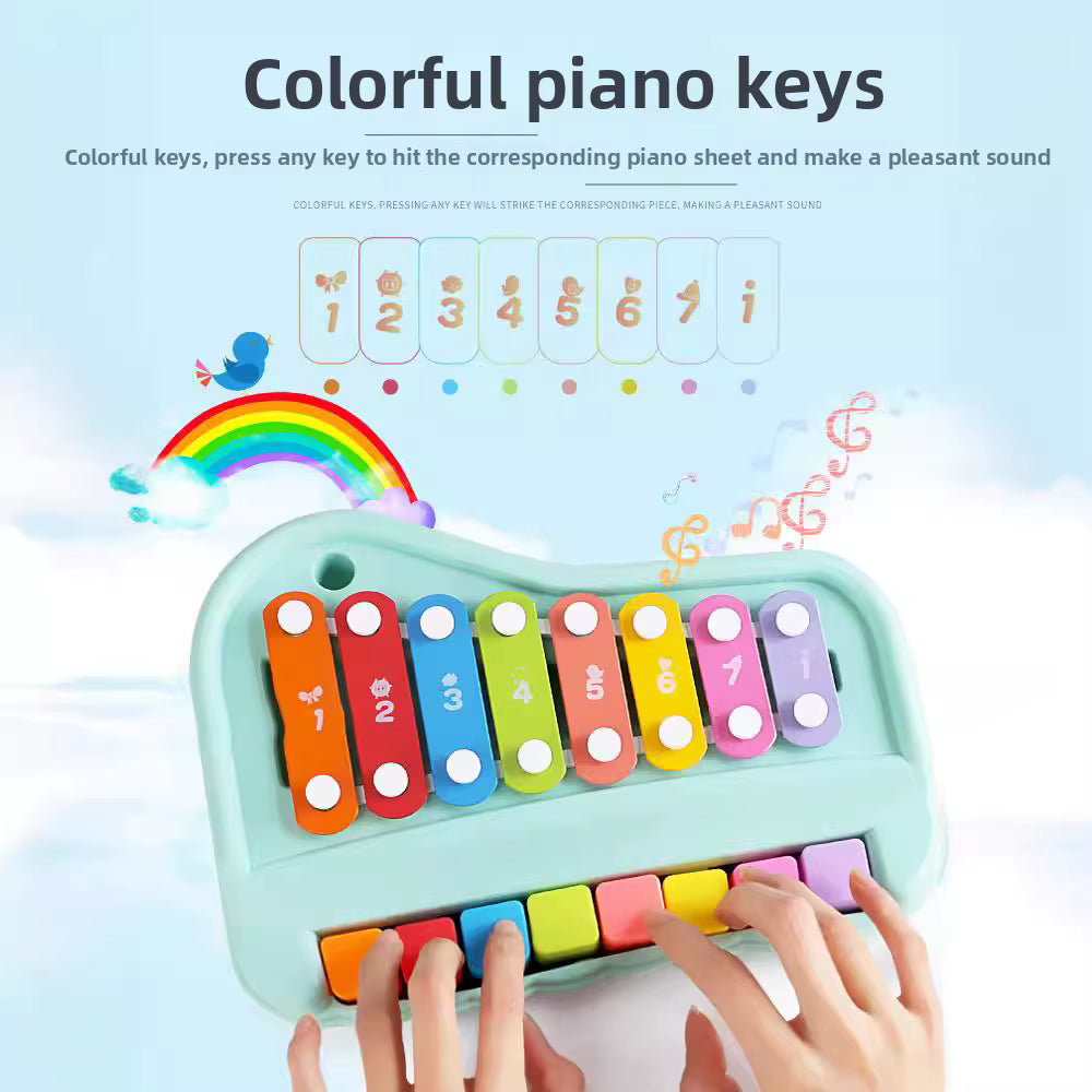 2-in-1 Xylophone Piano for Early Learning