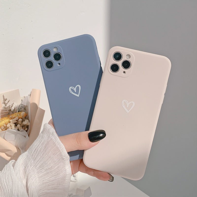 Durable iPhone Case with Cute Heart Pattern