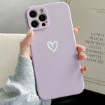 Durable iPhone Case with Cute Heart Pattern