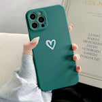 Durable iPhone Case with Cute Heart Pattern