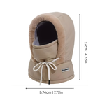 Fuzzy Hooded Head Warmer