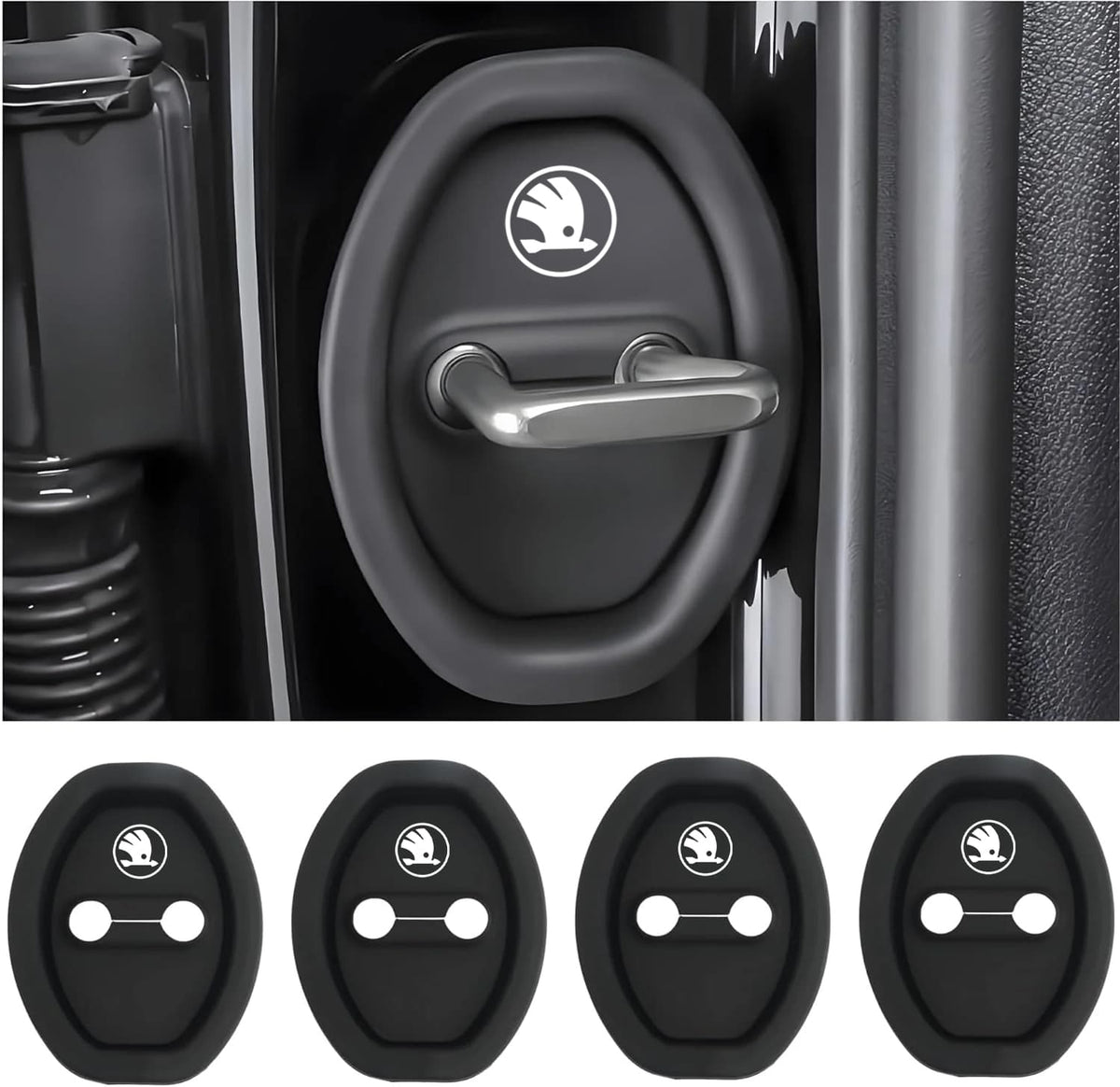 Durable Car Door Edge Guards Protector (4 Pack)