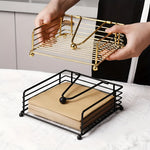 Sleek Napkin Holder for Table - Durable Iron, Modern Design