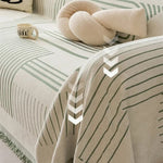 Sleek Sofa Cover - Soft Chenille, Cozy Snowflake Design