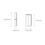 Glass Wall Sconce 2-Light Modern LED Fixture with Metal Frame for Bedroom Living Room Hallway