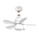 Socket Series | Flush Mount Ceiling Fan with LED Light & Remote Control | Bright Illumination for Enhanced Comfort