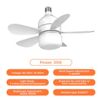 Socket Series | Flush Mount Ceiling Fan with LED Light & Remote Control | Bright Illumination for Enhanced Comfort