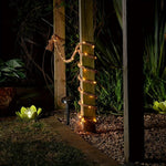 Solar Hemp Rope Light, 16.40 feet Outdoor Decorative Lighting with Dusk-to-Dawn Sensor – Eco-Friendly Solar Garden Lights