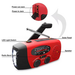 Portable Solar Emergency Radio with Hand Crank Charger