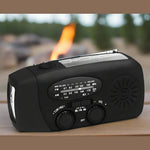 Portable Solar Emergency Radio with Hand Crank Charger