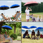 Solara Portable Shade Umbrella - UV-Resistant Polyester, Adjustable Height