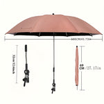 Solara Portable Shade Umbrella - UV-Resistant Polyester, Adjustable Height