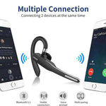 Wireless Bluetooth 5.1 Headphones with Dual Mic Noise Reduction