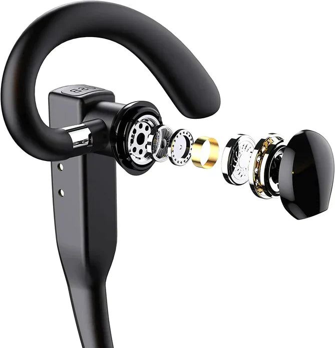 Wireless Bluetooth 5.1 Headphones with Dual Mic Noise Reduction