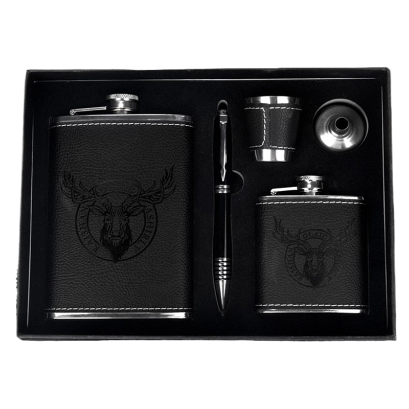 Premium Stainless Steel Flask Gift Set