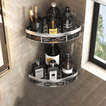 Stylish Metal Bathroom Shelf with Suction Cup Installation | Space-Saving Storage Solution for Organizing Essentials